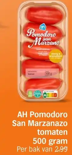Albert Heijn AH Pomodoro San Marzanazo tomaten aanbieding
