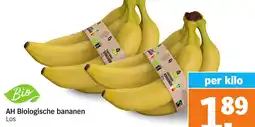 Albert Heijn AH Biologische bananen aanbieding