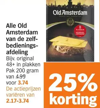 Albert Heijn Alle Old Amsterdam van de zelfbediening afdeling aanbieding