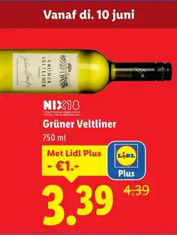 Lidl Grüner Veltliner aanbieding