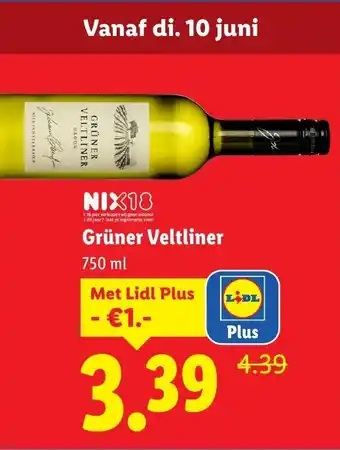 Lidl Grüner Veltliner aanbieding