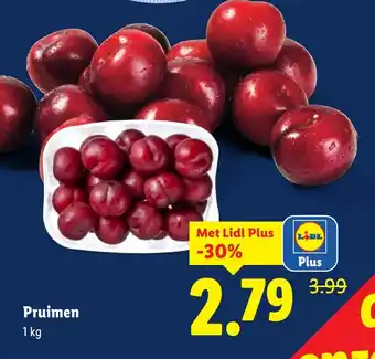 Lidl Pruimen aanbieding