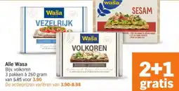 Albert Heijn Alle Wasa aanbieding