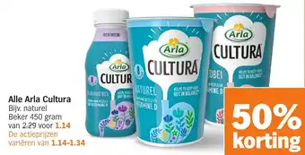 Albert Heijn Alle Arla Cultura aanbieding