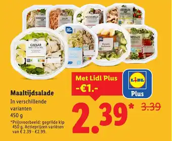 Lidl Maaltijdsalade aanbieding