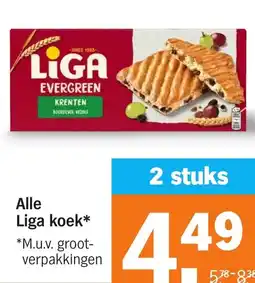 Albert Heijn Alle Liga koek aanbieding