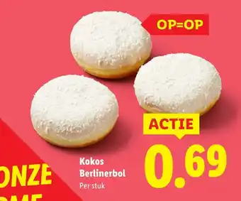 Lidl Kokos Berlinerbol aanbieding