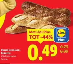 Lidl Desem steenoven baguette aanbieding