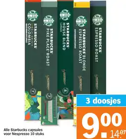 Albert Heijn Alle Starbucks capsules voor Nespresso aanbieding