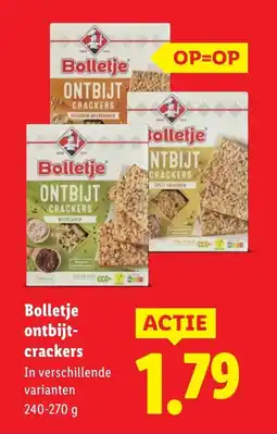 Lidl Bolletje ontbijt crackers aanbieding