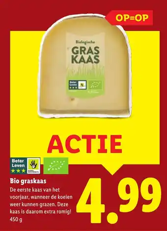 Lidl Bio graskaas aanbieding