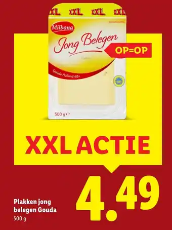 Lidl Plakken jong belegen gouda aanbieding