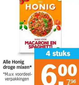Albert Heijn Alle Honig droge mixen aanbieding
