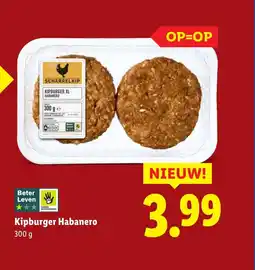 Lidl Kipburger Habanero aanbieding