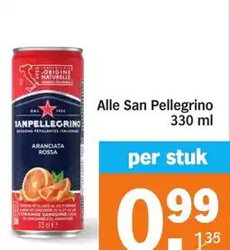 Albert Heijn Alle San Pellegrino aanbieding