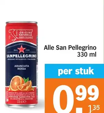 Albert Heijn Alle San Pellegrino aanbieding