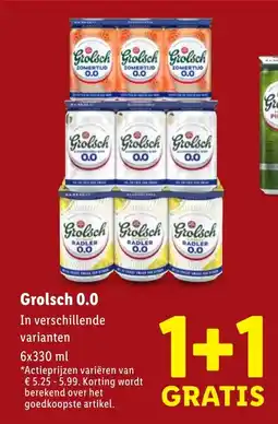 Lidl Grolsch 0.0 aanbieding