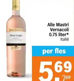 Albert Heijn Alle Mastri Vernacoli aanbieding