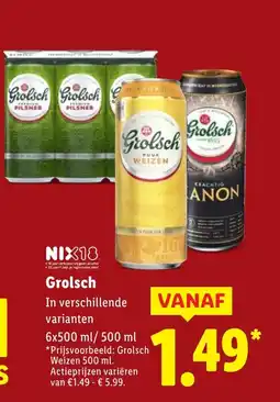 Lidl Grolsch aanbieding
