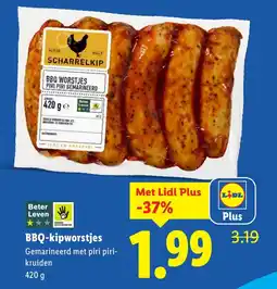 Lidl BBQ-kipworstjes aanbieding