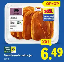 Lidl Gemarineerde speklapjes aanbieding
