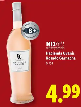 Lidl Hacienda Uvanis Rosado Garnacha aanbieding