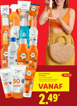 Lidl Cien zonnebrand of aftersun aanbieding