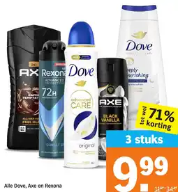 Albert Heijn Alle Dove, Axe en Rexona aanbieding