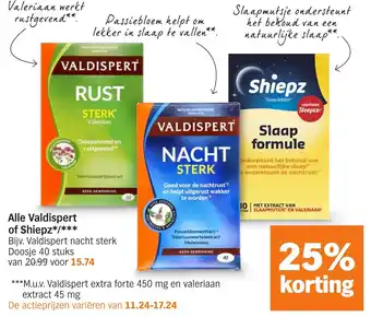 Albert Heijn Alle Valdispert of Shiepz aanbieding