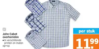 Albert Heijn John Cabot overhemden aanbieding