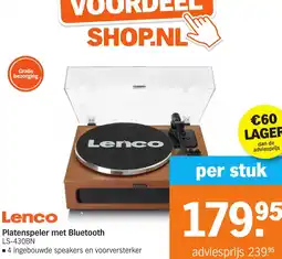 Albert Heijn Lenco Platenspeler met Bluetooth aanbieding