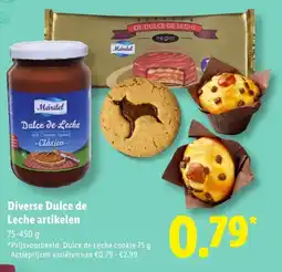 Lidl Diverse dulce de leche artikelen aanbieding