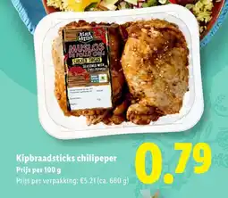 Lidl Kipbraadsticks chilipeper aanbieding