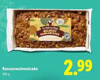 Lidl Banaanwalnootcake aanbieding