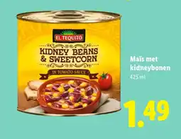 Lidl Maïs met kidneybonen aanbieding
