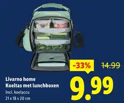 Lidl Livarno home Koeltas met lunchboxen aanbieding
