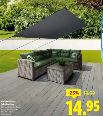 Lidl LIVARNO home Schaduwdoek aanbieding