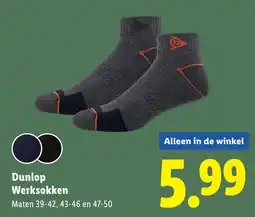 Lidl Dunlop Werksokken aanbieding