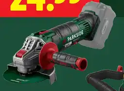 Lidl Parkside Accu-haakse slijper 20 V aanbieding