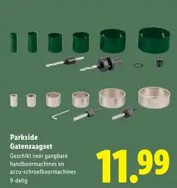 Lidl Parkside Gatenzaagset aanbieding