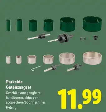 Lidl Parkside Gatenzaagset aanbieding