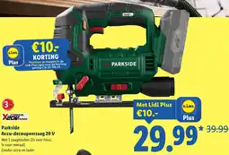 Lidl Parkside Accu-decoupeerzaag 20 V aanbieding