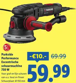 Lidl Parkside Performance Excentrische schuurmachine 750 W aanbieding