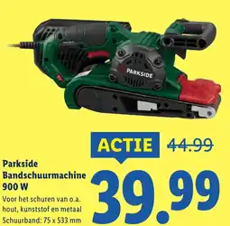 Lidl Parkside Bandschuurmachine 900 W aanbieding