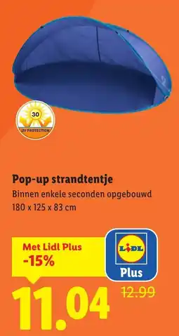 Lidl Pop-up strandtentje aanbieding