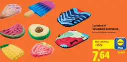 Lidl Luchtbed of oplaasbare bodyboard aanbieding