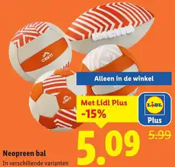 Lidl Neopreen bal aanbieding