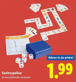 Lidl Gezinsspellen aanbieding