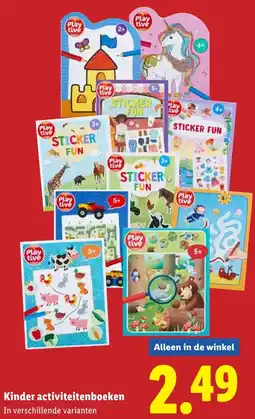 Lidl Kinder activiteitenboeken aanbieding