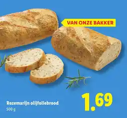 Lidl Rozemarijn olijfoliebrood aanbieding